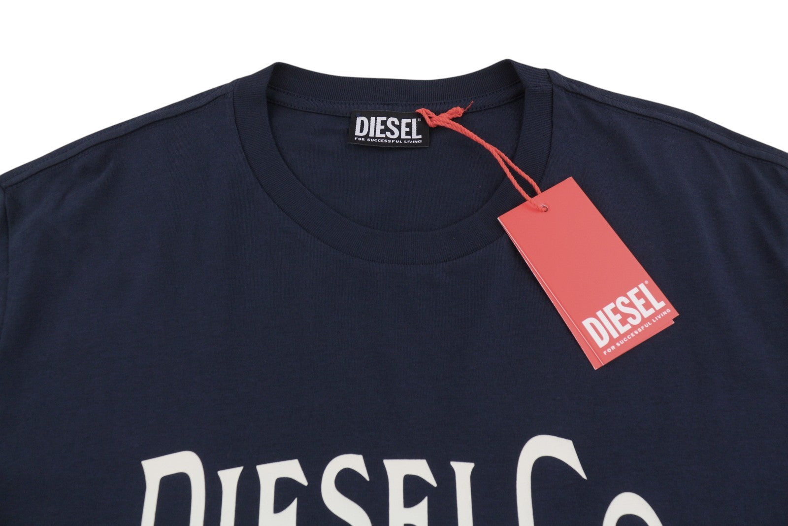 DIESEL T-Diego-Boss Men T-Shirt XL Blue Tricot Crew Neck Short Sleeved