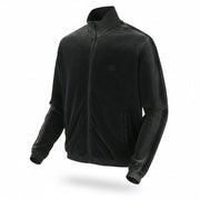 DIESEL S-Olock-Band Men Sweatshirt L Black Faded Velvet Look High Neck RRP295