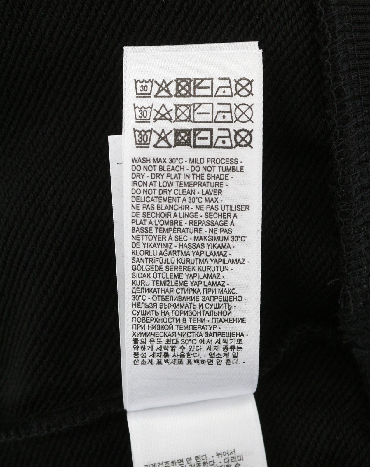 DIESEL S-Girk-K12 Men Sweatshirt M Black Crew Neck Long Sleeve Pull On