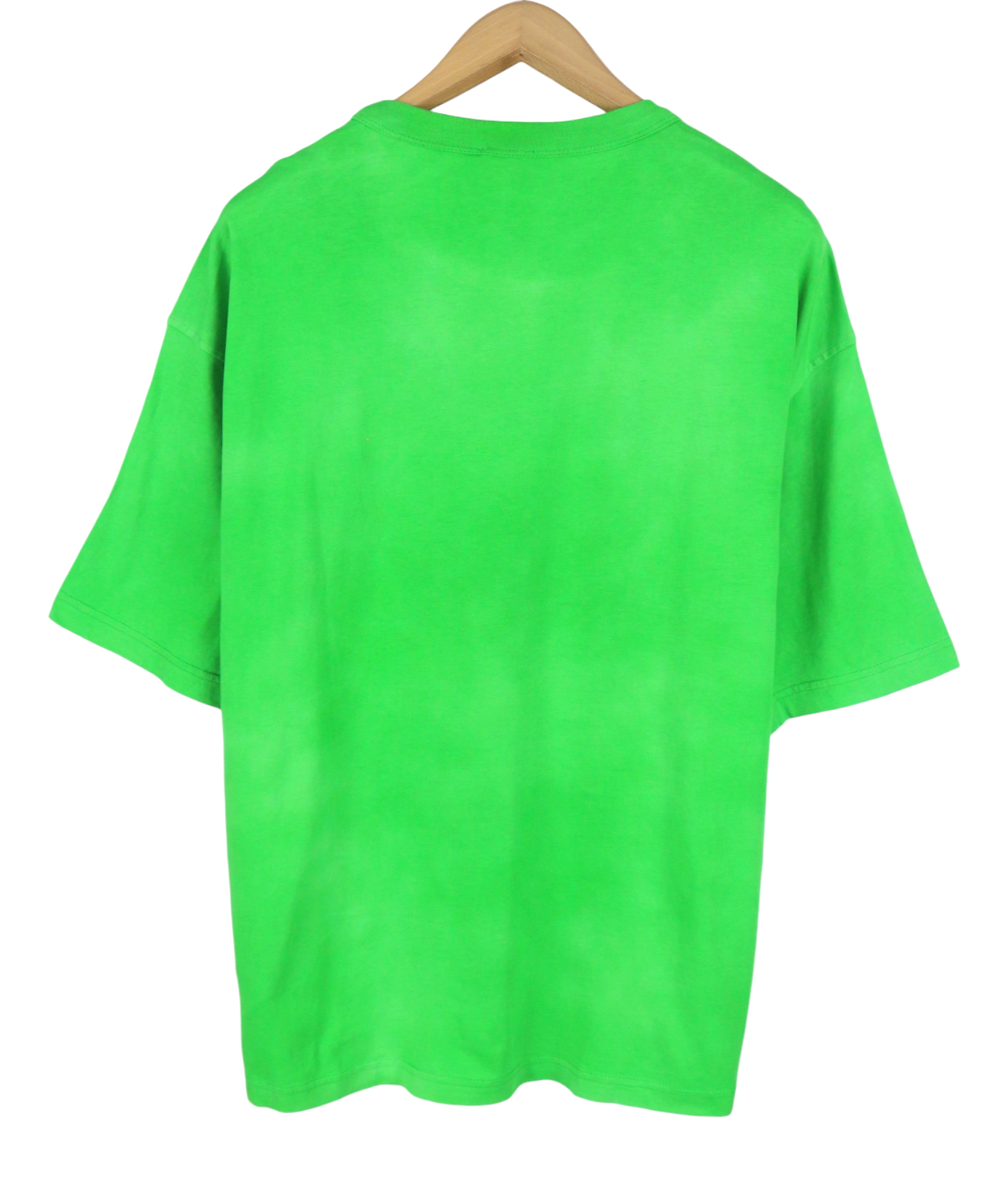 DIESEL T-Wash-Out Men T-Shirt XL Green Faded Oversized Crew Neck Short Sleeve