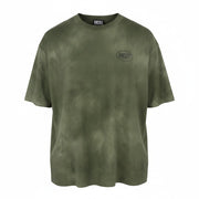DIESEL T-Wash-Out Men T-Shirt M Green Faded Tricot Oversized Short Sleeve