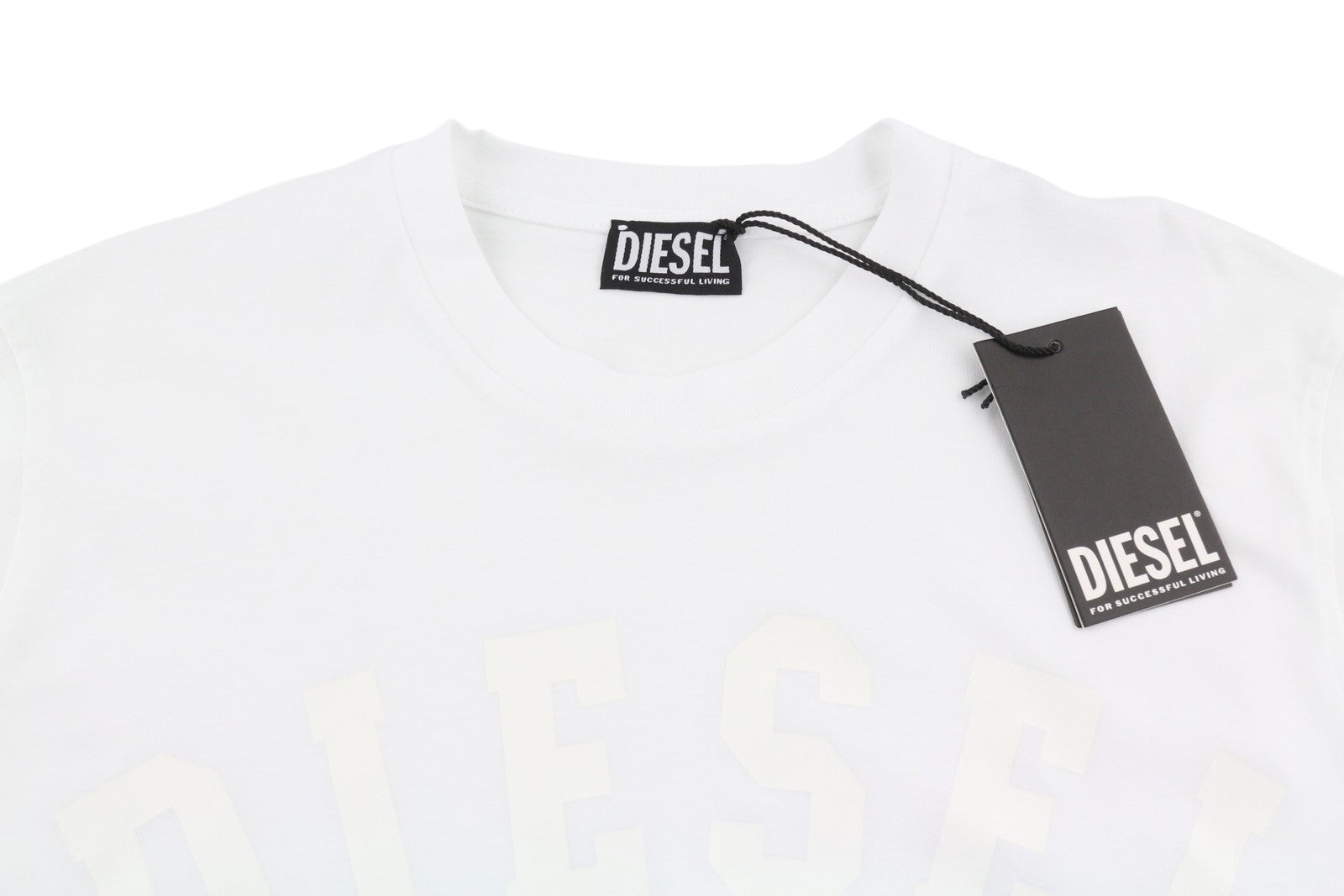 DIESEL T-Just 260141 OFF Men T-Shirt XL White Crew Neck Tricot Short Sleeve