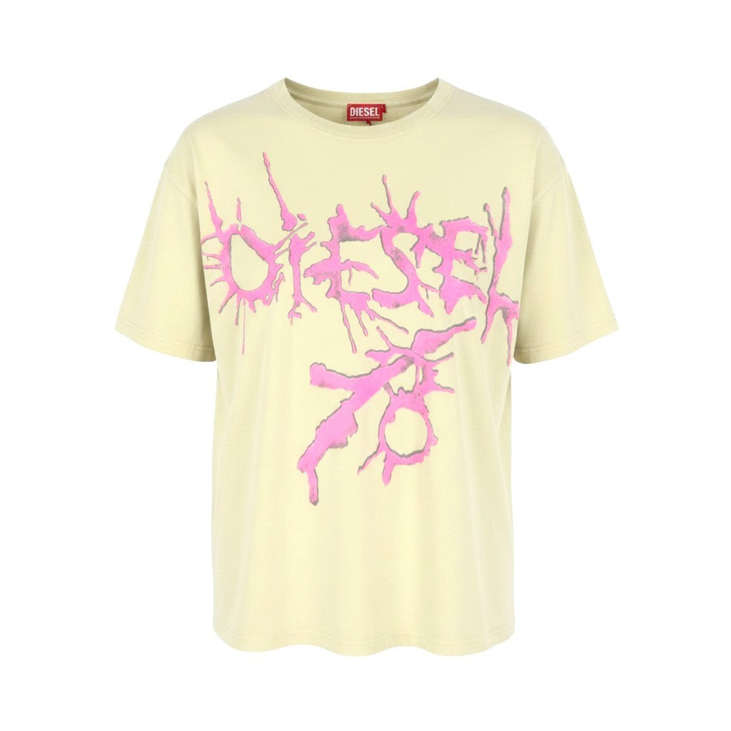 DIESEL T-Boxt-R28 Men T-Shirt XL Colourful Graphics Print Short Sleeve