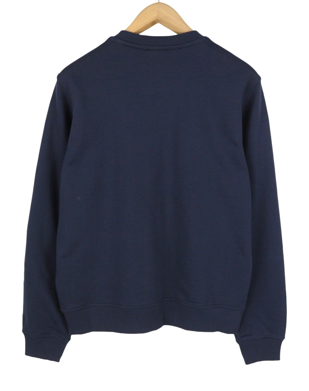 DIESEL Indigo-Out Men Sweatshirt M Blue Crew Neck Fluffy Logo Pull On RRP175