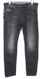 DIESEL Thommer 0687J vyriški ploni aptempti džinsai W34/L32 pilki skalbto tampraus džinso audiniai 