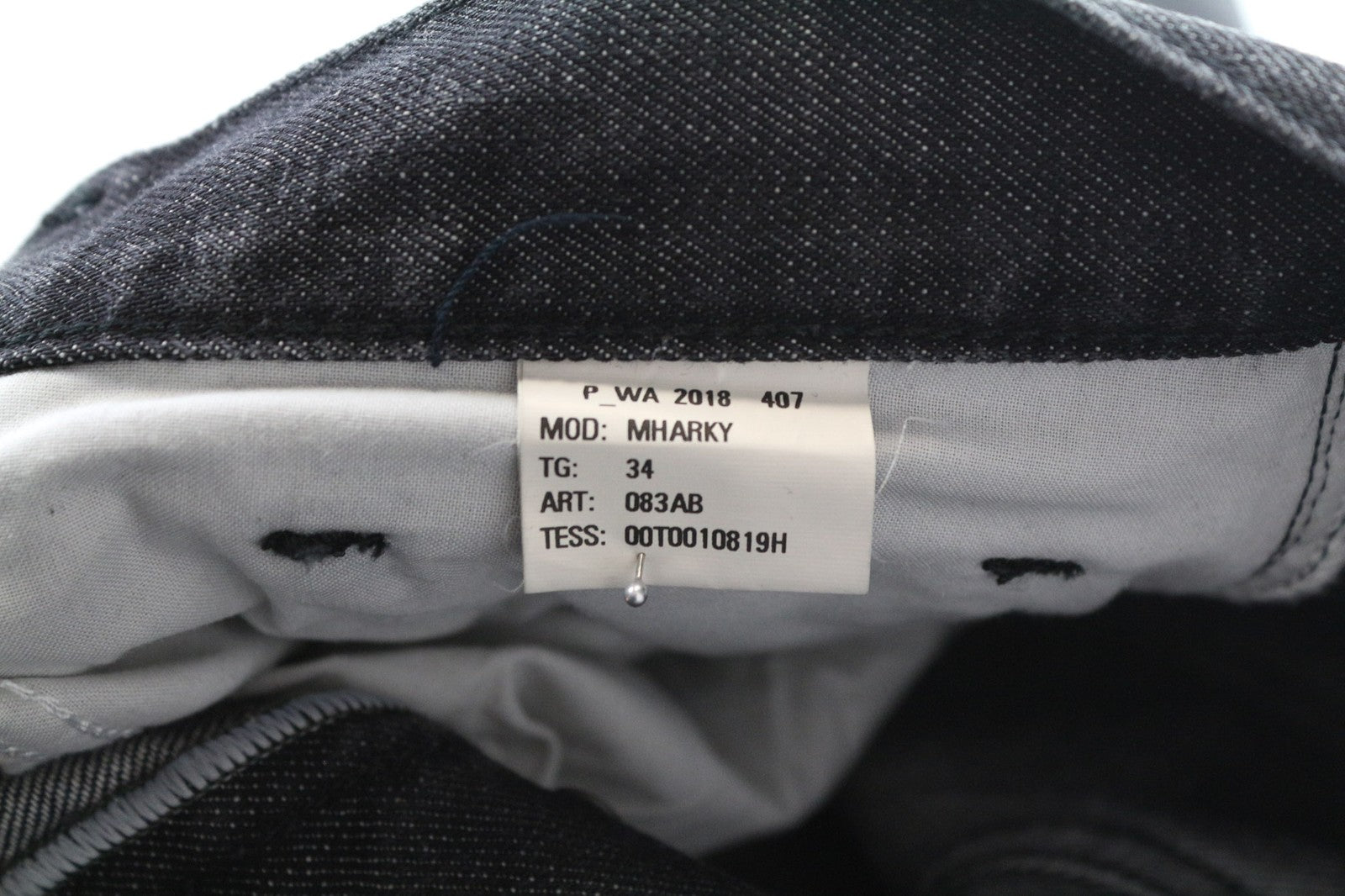 DIESEL Mharky 083AB Men's Grey Slim Skinny Jeans W34 Painted Distressed Wash