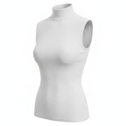 SUISTUDIO Blanca Women T-Shirt XS White Sleeveless Ribbed Round Neck Pull On