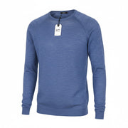 DENHAM Carver Men Sweatshirt S Blue Cotton Blend Long Sleeved Pull On Casual