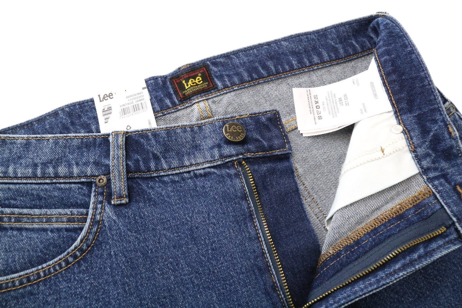 LEE West Men Jeans W32/L32 Relaxed Fit Denim Cotton Stretch Blue Casual