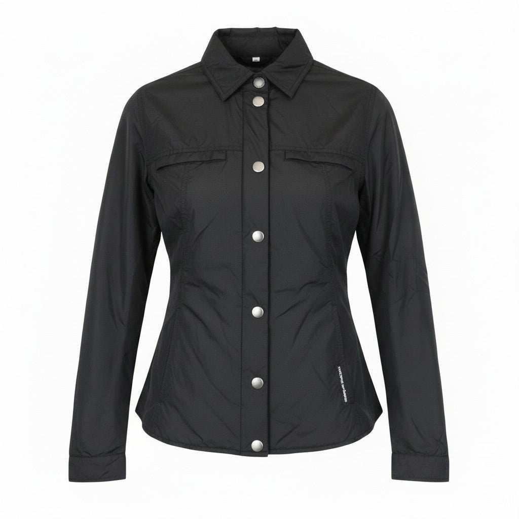 TUCANO URBANO Lori Women Jacket XS Black Windproof Lined Moto Single-Breasted
