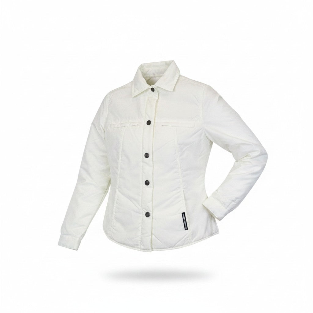 TUCANO URBANO Lori Women Jacket 2XS Off-White Windproof Moto Single-Breasted