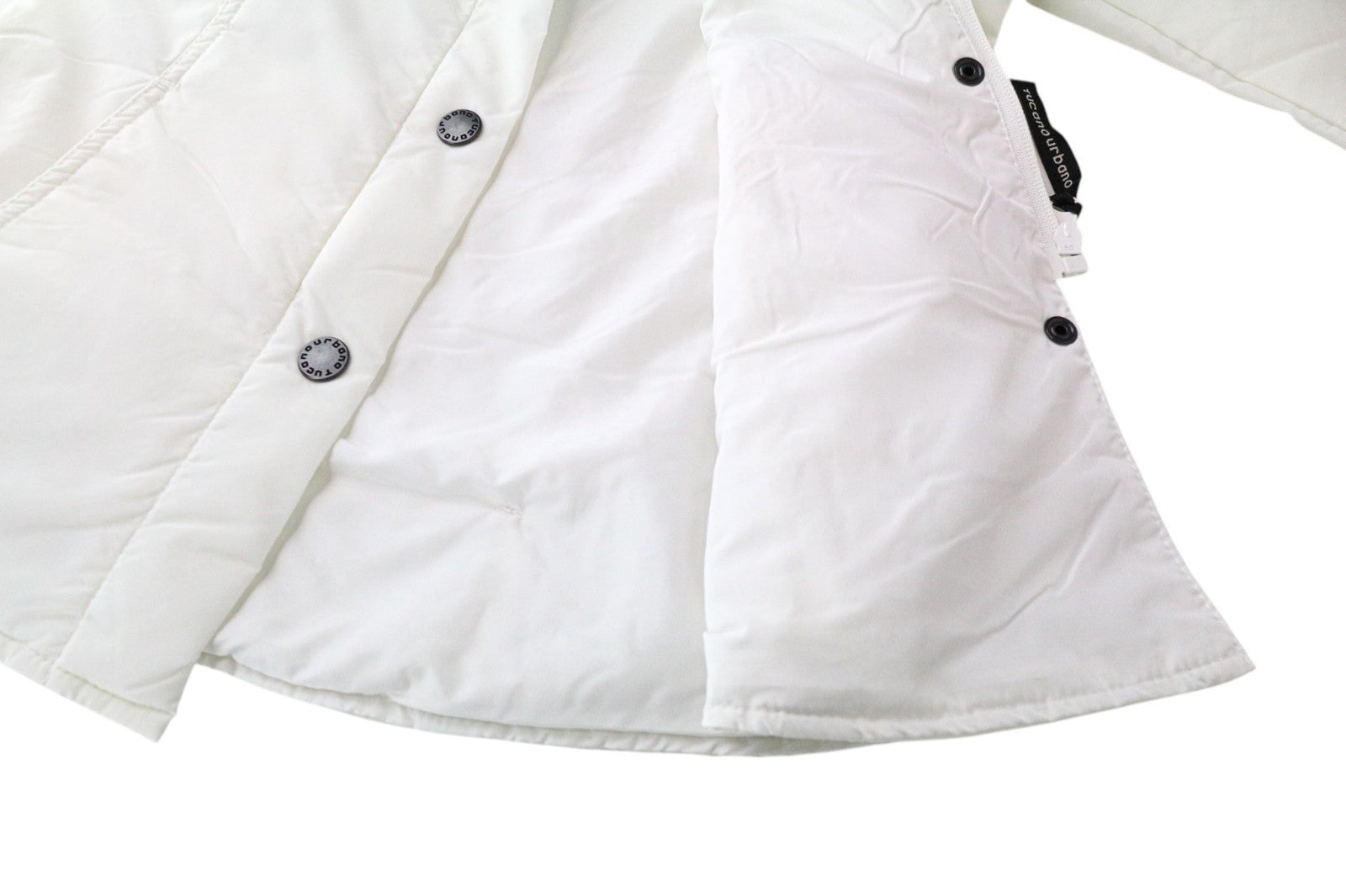TUCANO URBANO Lori Women Jacket 2XS Off-White Windproof Moto Single-Breasted