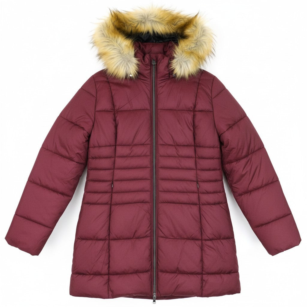TUCANO URBANO Furbet Women Jacket L Red Water-Repellent Windproof Hooded