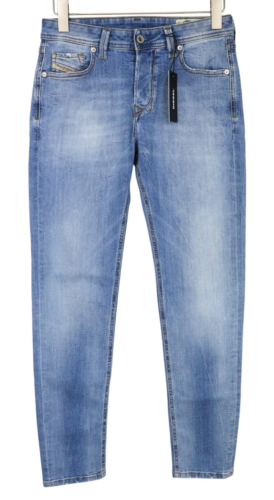 DIESEL Larkee-Beex 081AL Men Jeans W28/L32 Tapered Blue Cotton Stretch Washed