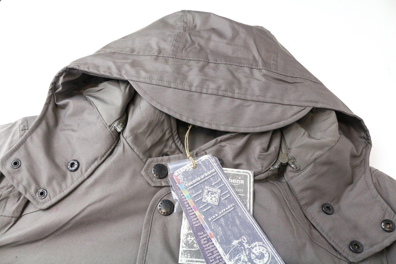 TUCANO URBANO Angus vyriška neperšlampama motociklininko striukė, smėlio spalvos, ruda, medvilninė, trenčinė 