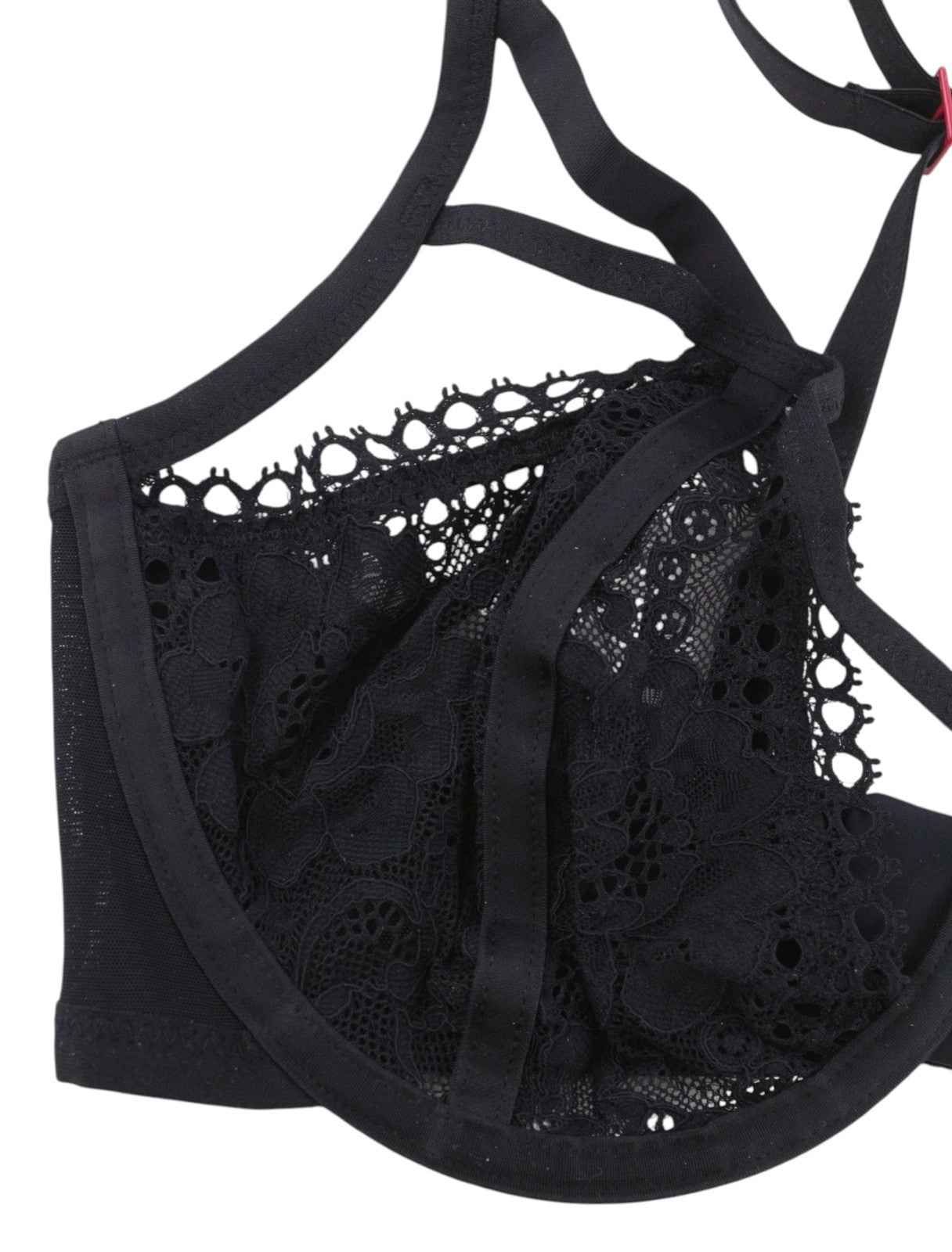 SCANDALE Plunge In Floral Lace-Unpadded & Wired Women's Bra 90E Lace Trim
