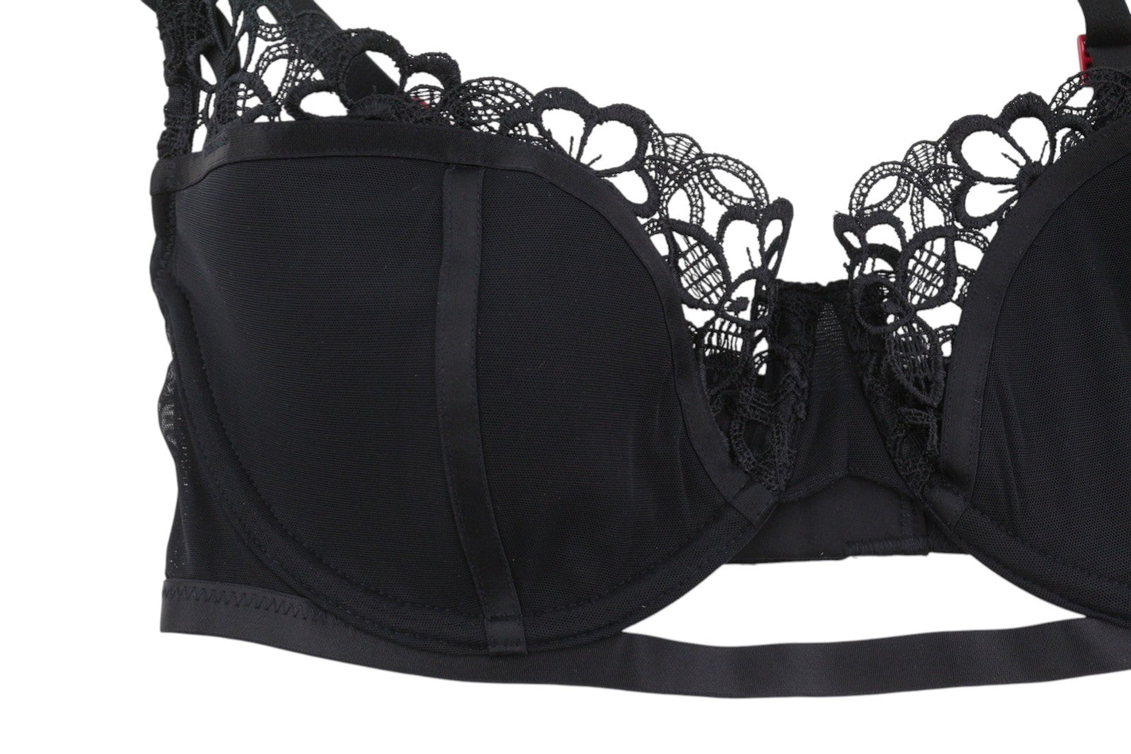 SCANDALE Le Balconet 1/2 Spacer Sublime-Black Women's Bra 75D Lace Trim