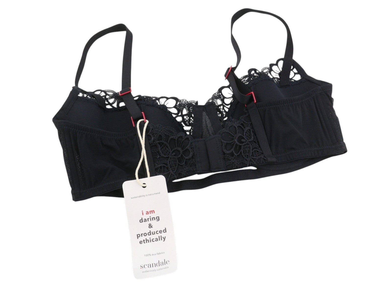 SCANDALE Le Balconet 1/2 Spacer Sublime-Black Women's Bra 80B Lace Cups