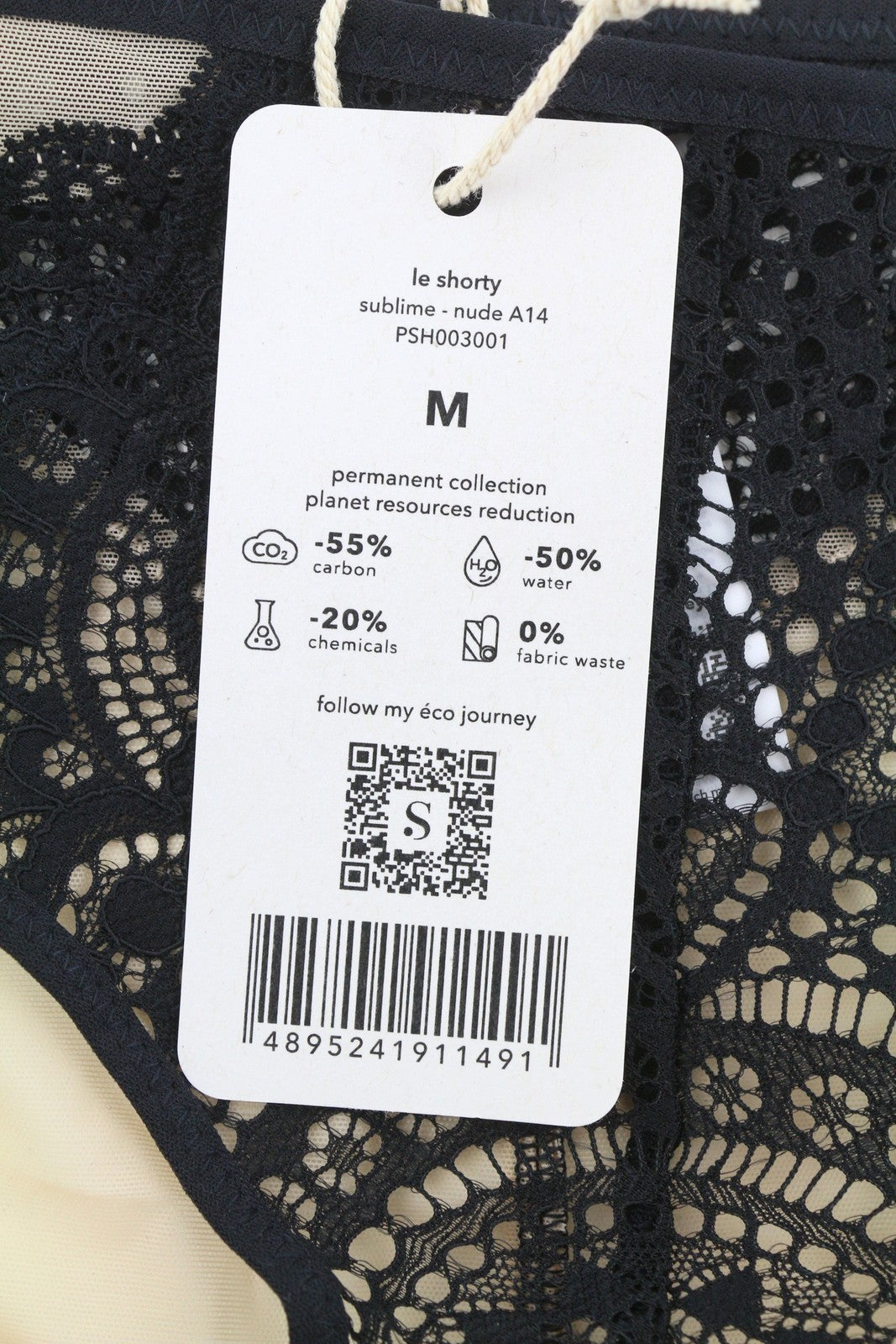 SCANDALE Le Shorty Sublime-Nude A14 Women's Panties M Lace Tulle 3-Pack