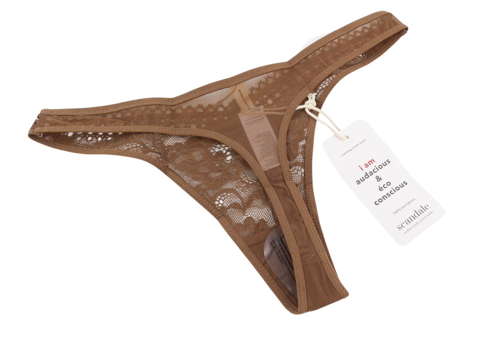 SCANDALE Le String Sensual-Nude B18 Women's Panties S Sheer Back 2-Pack