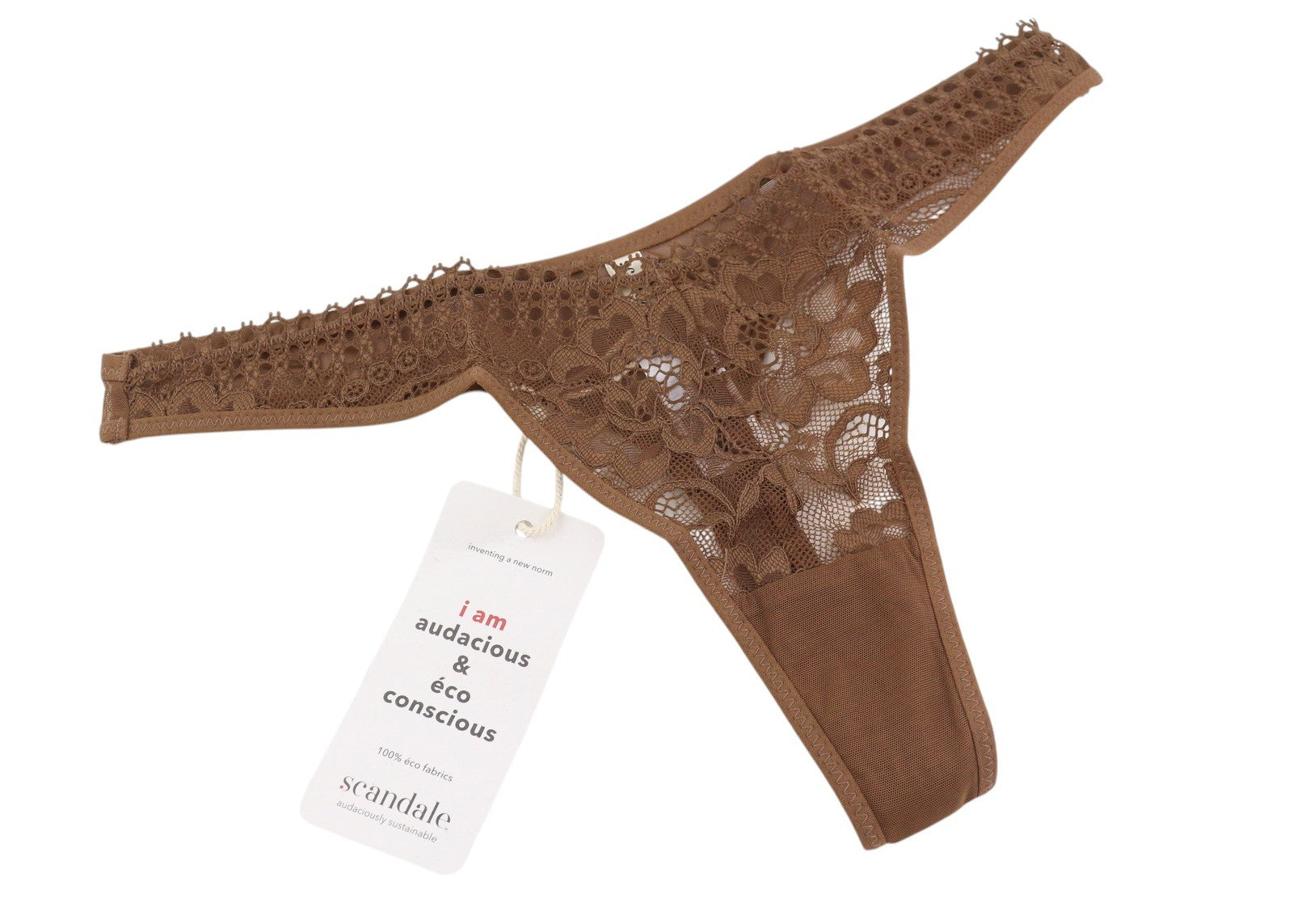 SCANDALE Le String Sensual-Nude B18 Women's Panties L Sheer Back 2-Pack