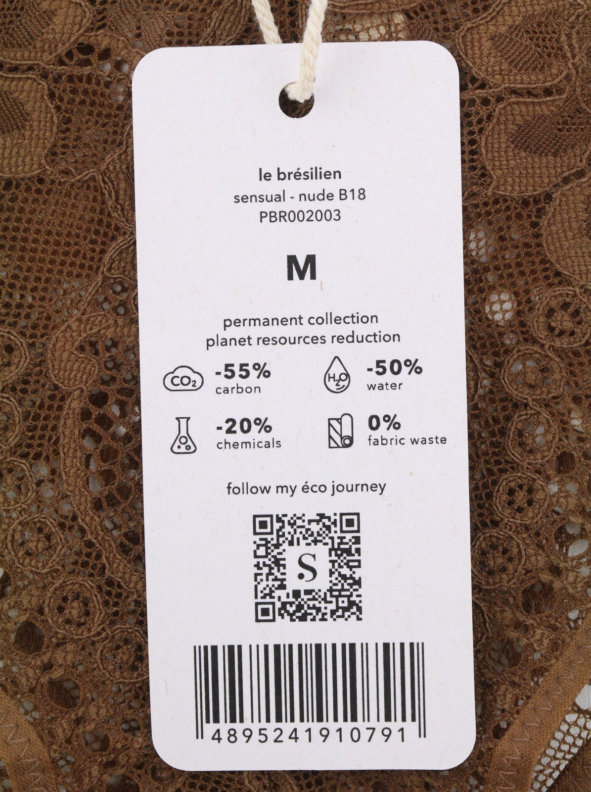 SCANDALE Le Bresilien Sensual-Nude B18 Women's Panties M Lace Brief 3-Pack