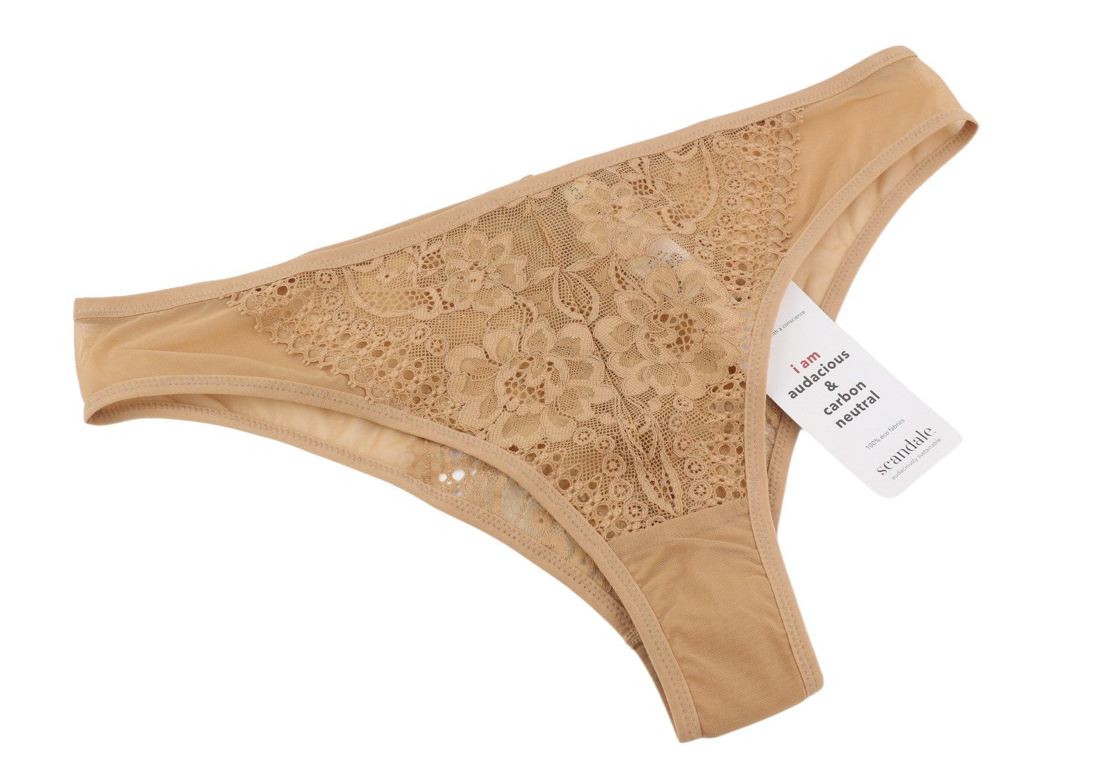 SCANDALE Le Bresilien Sensual-Nude T17 Women's Panties XL Brazilian Lace