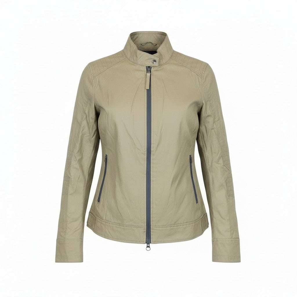 TUCANO URBANO Polette Women Jacket S Brown Cotton Wax Coat Armoured Moto