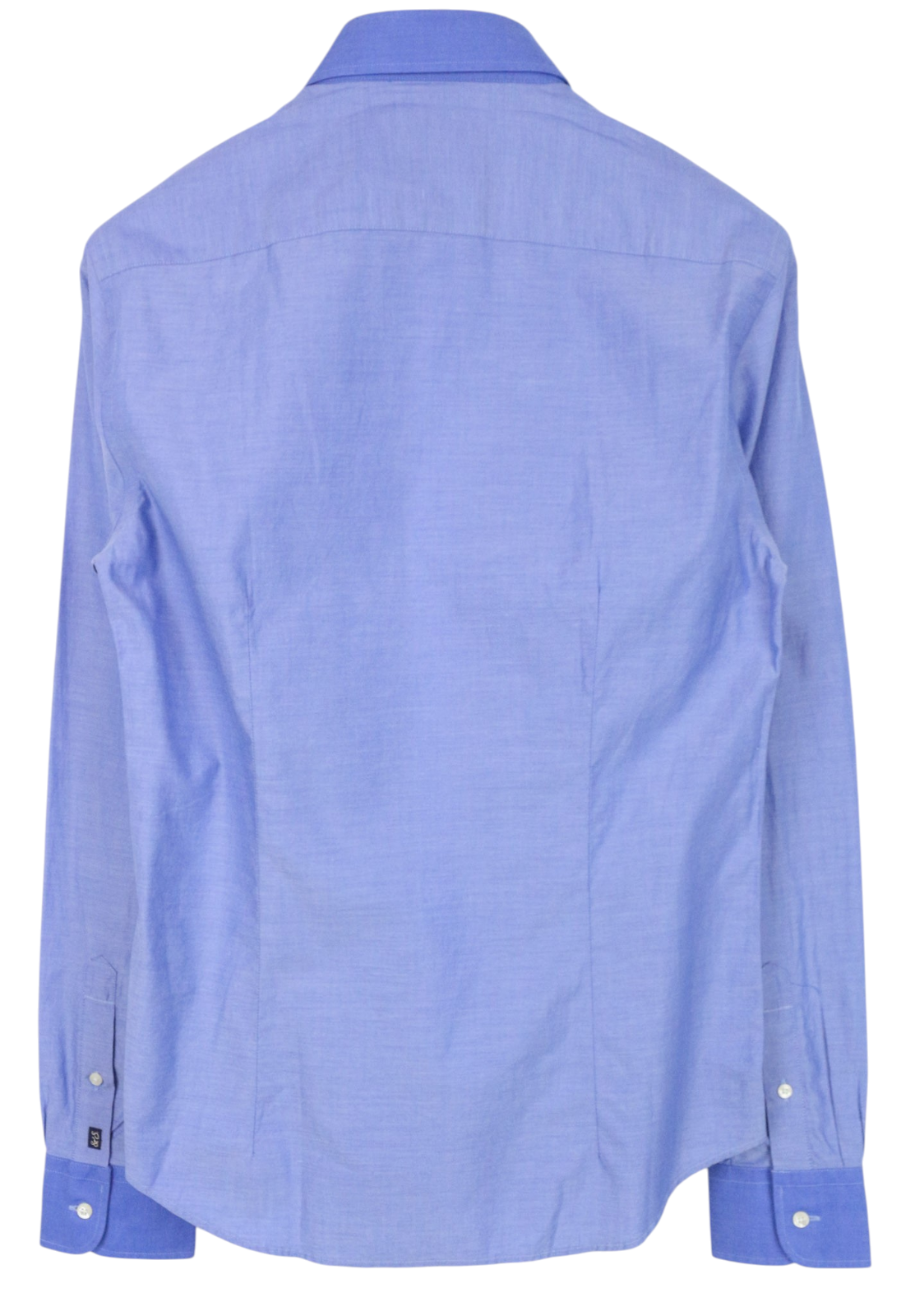 SCOTCH & SODA Men Shirt S Blue Slim Fitted Button Up Melange Pure Cotton