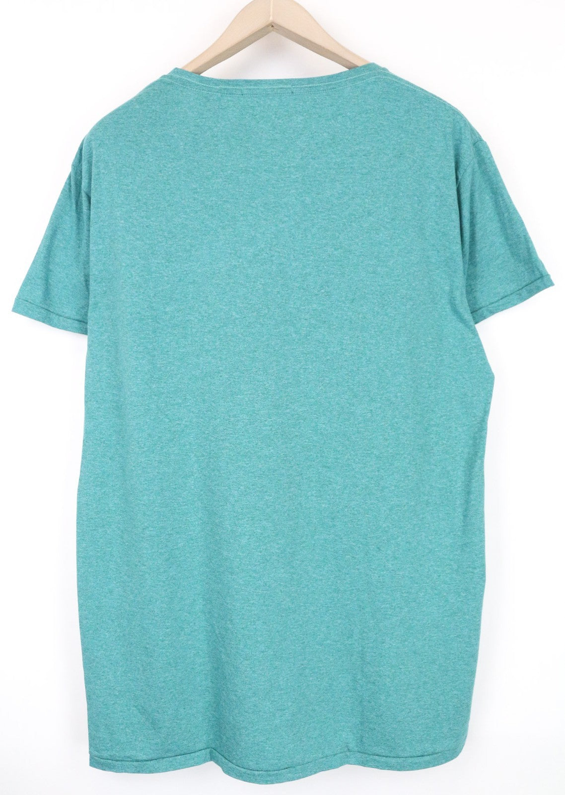 SCOTCH & SODA Men T-Shirt 2XL Seafoam-Green-Like Melange Cotton Crew Neck Logo