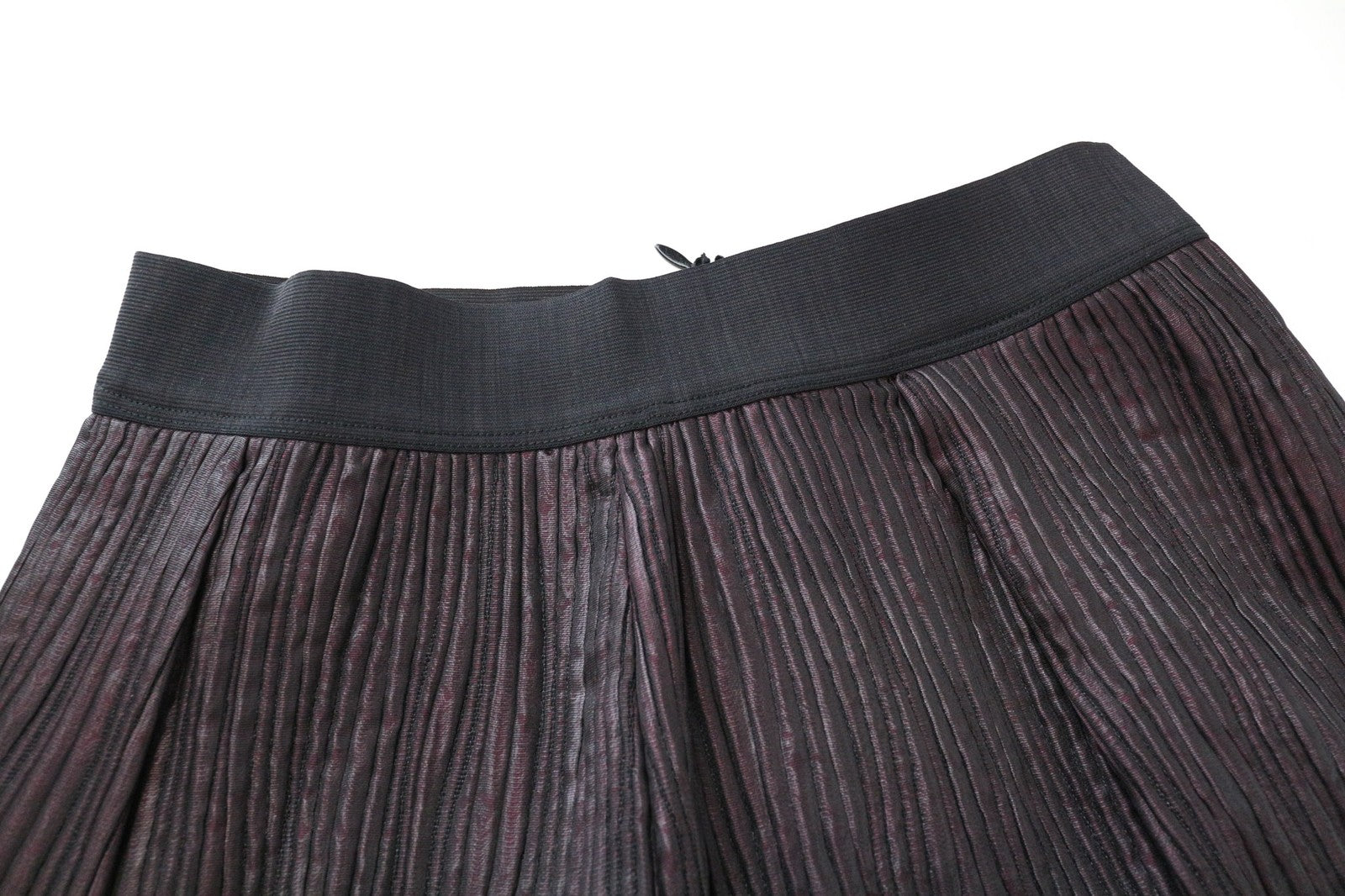 JIJIL Women Skirt IT42/UK8 Deep Purple Stretch Elasticated Waist Bubble Mini