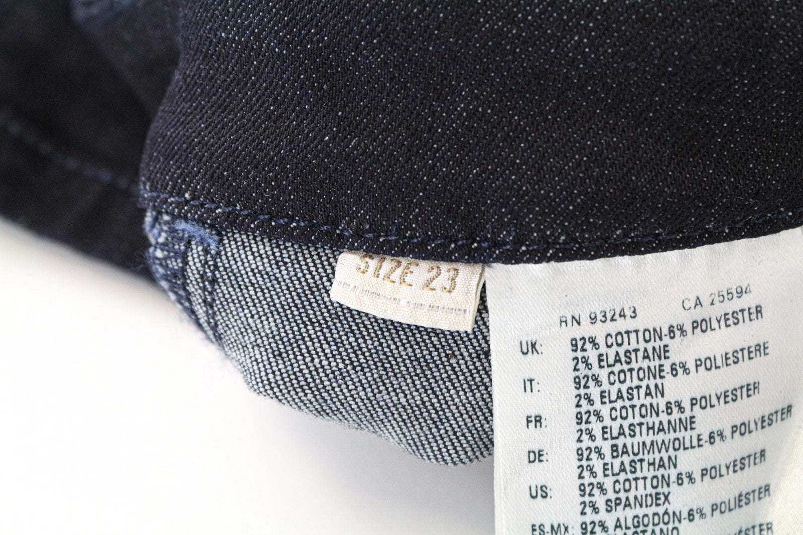 DIESEL DE-TRAX GONNA 0EALB Women Skirt W23 Dark Blue Denim-Like Pencil Zipped