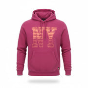SCOTCH & SODA Men Sweatshirt S Purple Pink Graphic Jersey Hoodie Garment-Dyed