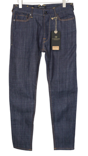 MAISON SCOTCH Women Jeans W27 Dark Blue Slim Carrot Fit Non-Stretch Buttoned