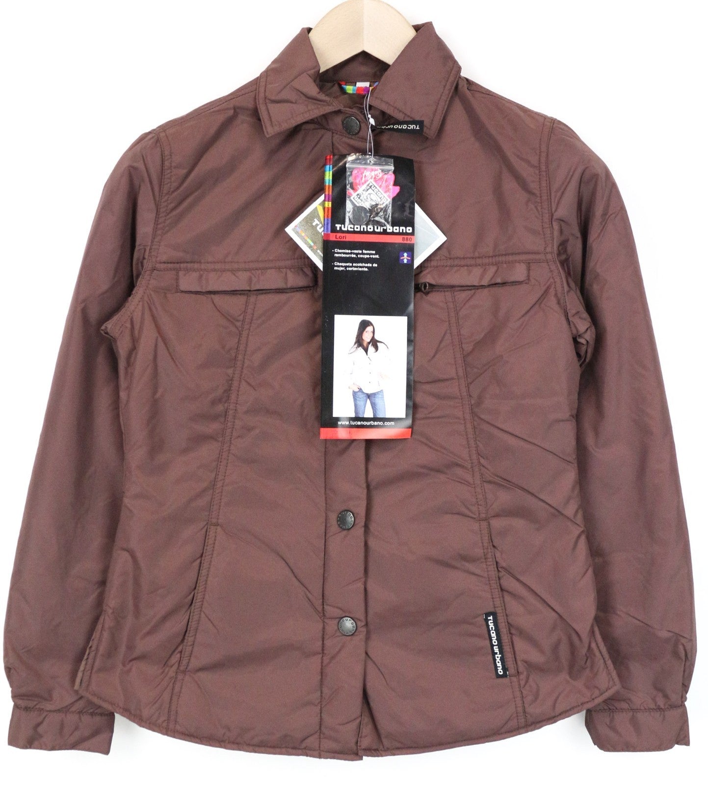 TUCANO URBANO Lori Women Jacket 2XS Mid Brown Motorcycle Breathable Windproof