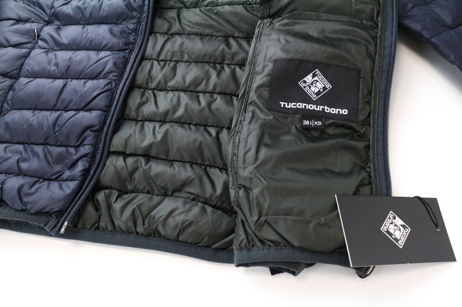 TUCANO URBANO Lot Pack Women Jacket XS Blue Motorcycle Puffer Lined Quilted