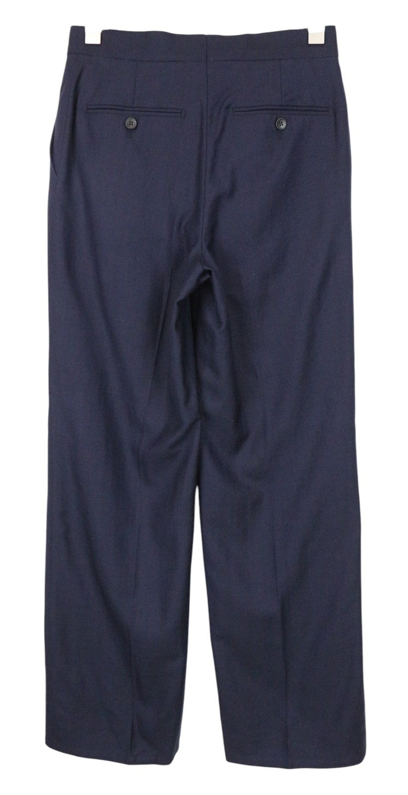 SUITSUPPLY La Spalla Men Suit UK32R Blue 2Pc Two-Row Wool Silk Linen Herringbone