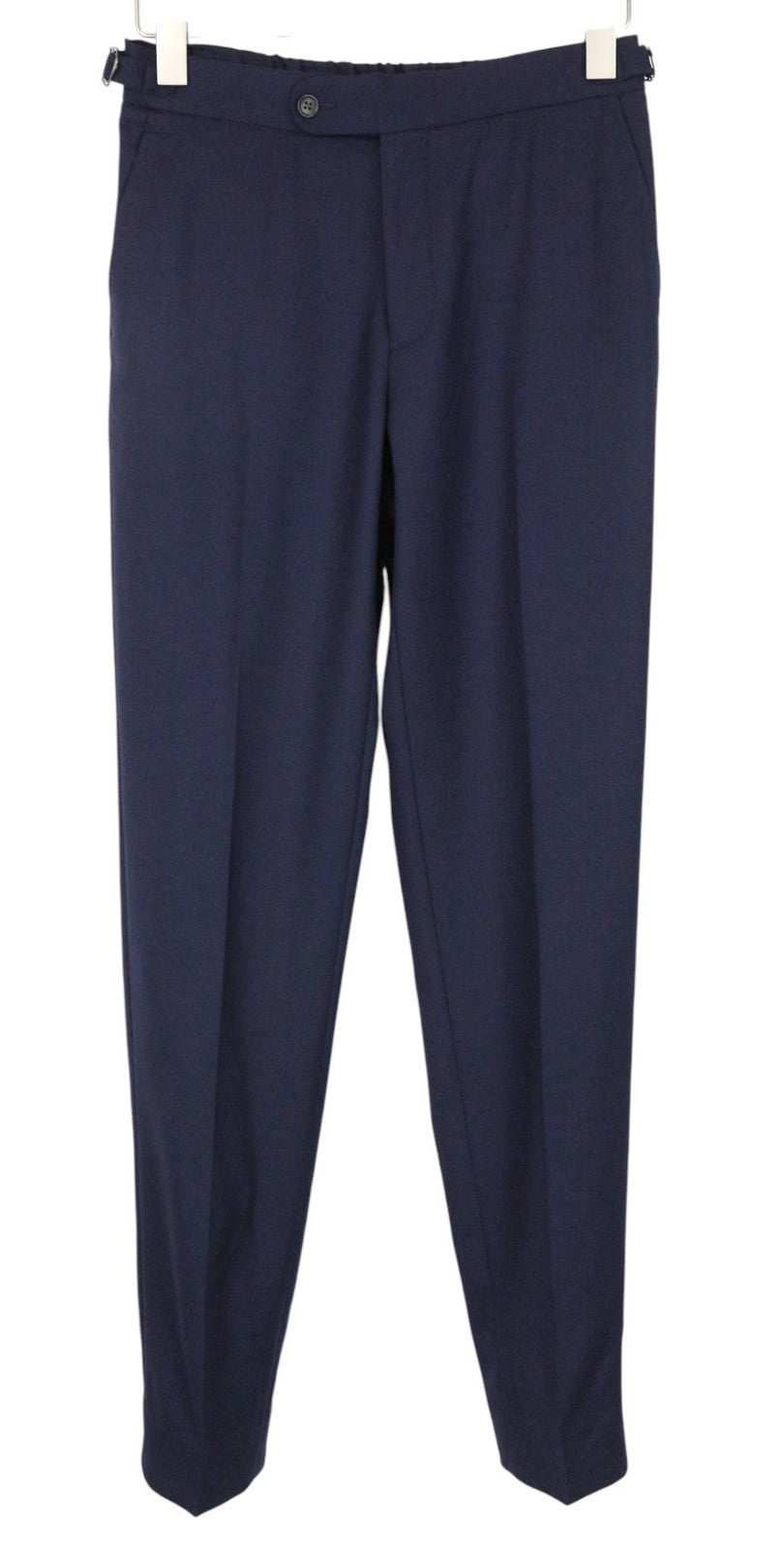SUITSUPPLY Havana Patch Men Suit UK34R Blue 2-Piece Slim Wool Stretch Unlined