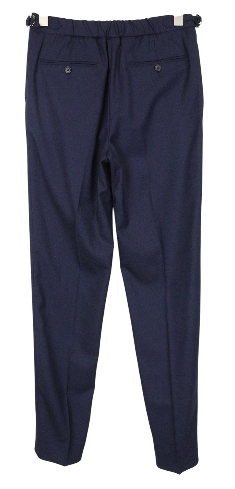 SUITSUPPLY Havana Patch Men Suit UK34R Blue 2-Piece Slim Wool Stretch Unlined