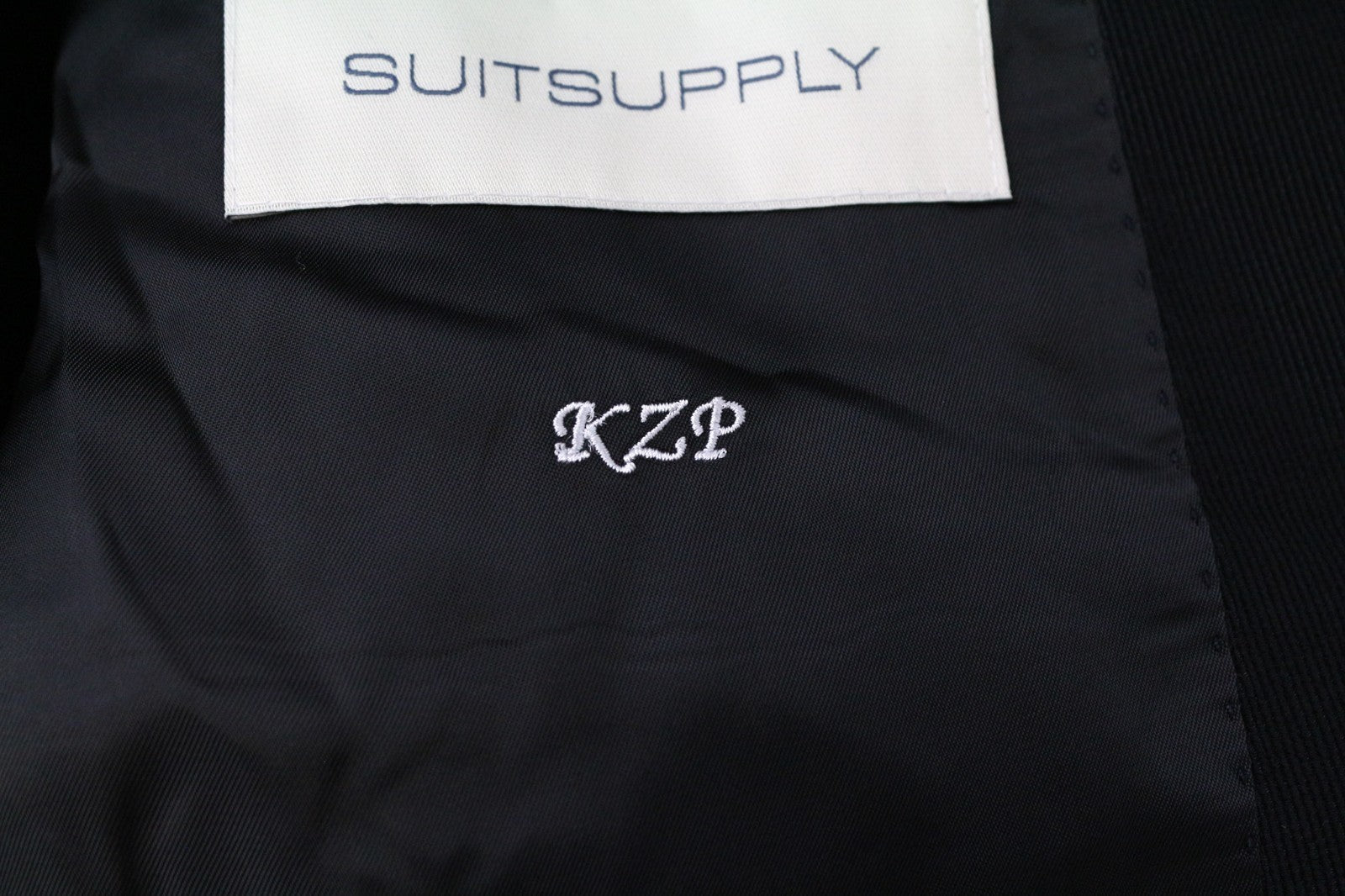 SUITSUPPLY La Spalla Men Suit UK36R Wool S130s Tuxedo Navy Blue 3-Piece Slim
