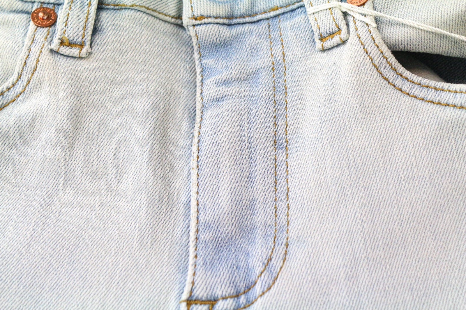 ACNE STUDIOS Skin 5 Pocket Women Jeans W25/L34 Light Blue Skinny Fitted Stretch