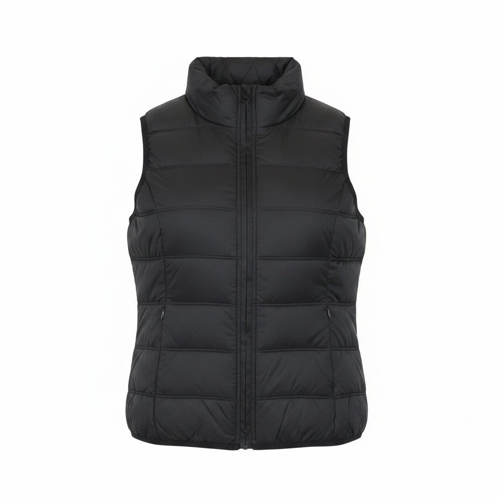 TUCANO URBANO Hot Dan Women Vest IT38 M Black Motorcycle Quilted Classic Padded