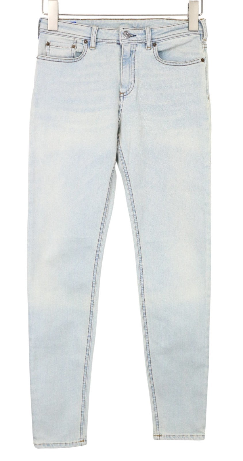 ACNE STUDIOS Climb Women Jeans W28/L34 Skinny Fit Washed Blue Cotton Stretch