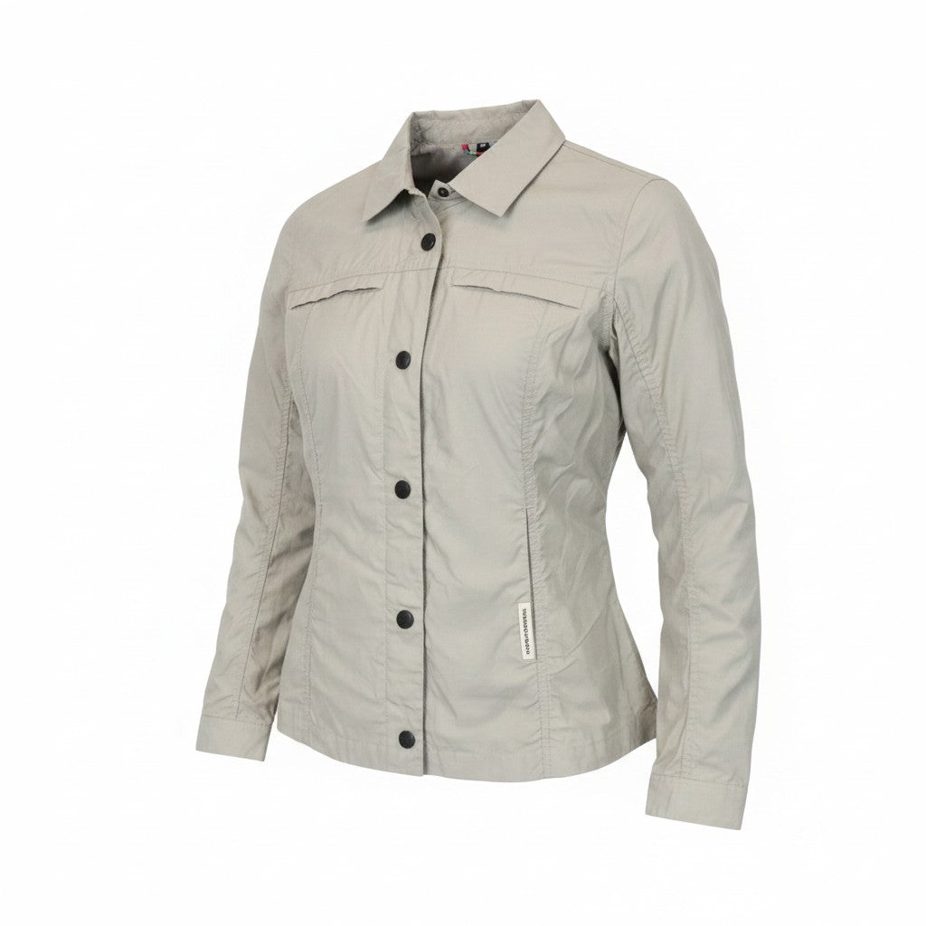 TUCANO URBANO Demetra Women Jacket IT38 Beige Cotton Blend Long Sleeve Windproof