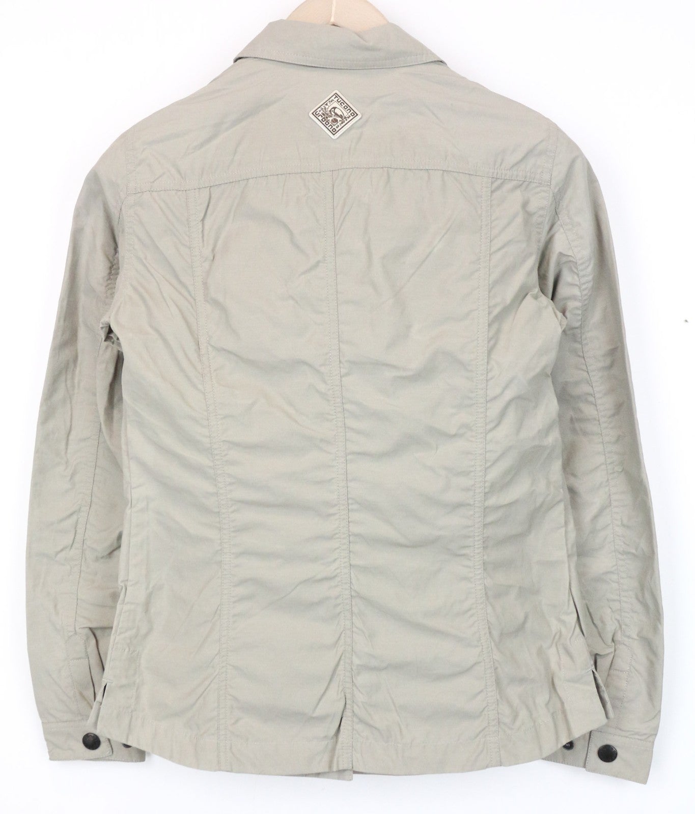 TUCANO URBANO Demetra Women Jacket IT38 Beige Cotton Blend Long Sleeve Windproof