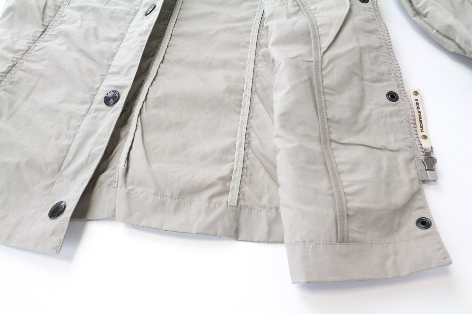 TUCANO URBANO Demetra Women Jacket IT38 Beige Cotton Blend Long Sleeve Windproof