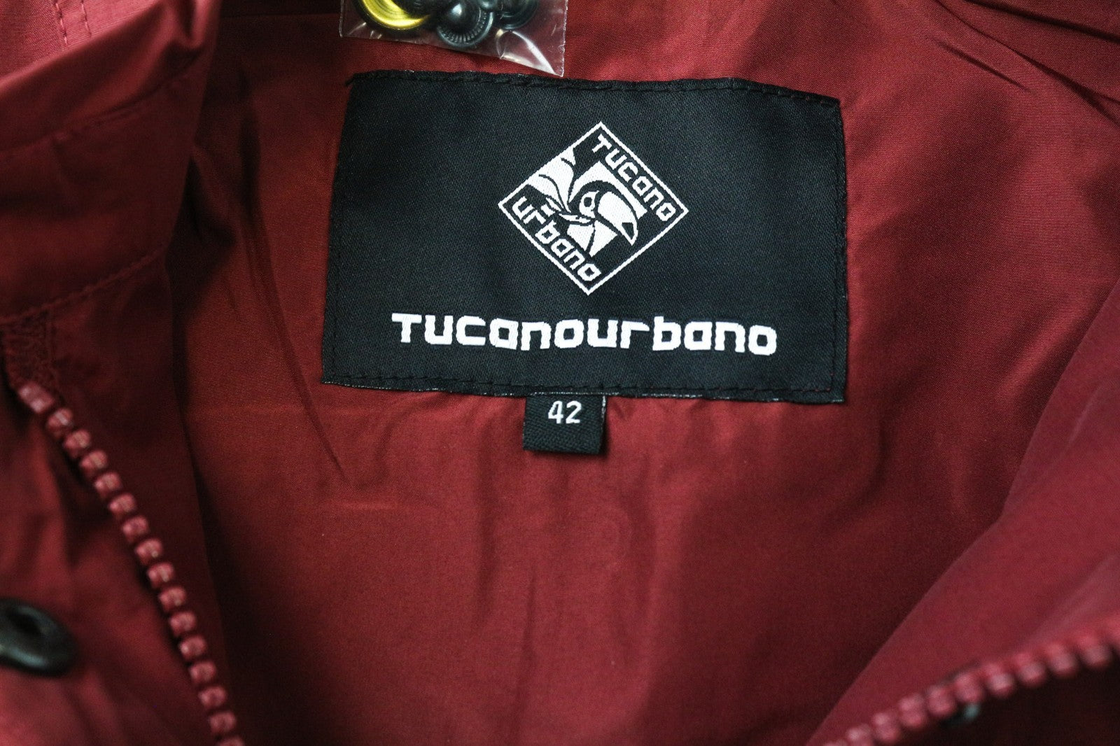 TUCANO URBANO Demetra Women Jacket IT42 Red Cotton Blend Long Sleeve Windproof