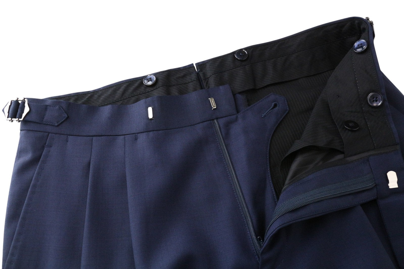 SUITSUPPLY Lazio Men Suit UK36L Single-Breasted Pure Wool Blue 2 Piece