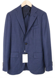 SUITSUPPLY La Spalla Men Blazer UK36R Classic Single-Breasted Blue Pure Wool