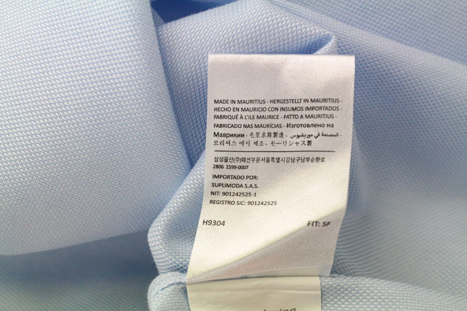 SUITSUPPLY Traveller Men Shirt 45/ 17 3/4 Slim Blue Pure Cotton Button-Up Formal